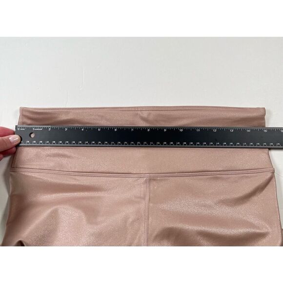 NEW Athleta Elation Shimmer Shine Tight Powervita Pink Mocha Latte Size Medium - Picture 5 of 9